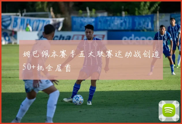 姆巴佩本赛季五大联赛运动战创造50+机会居首